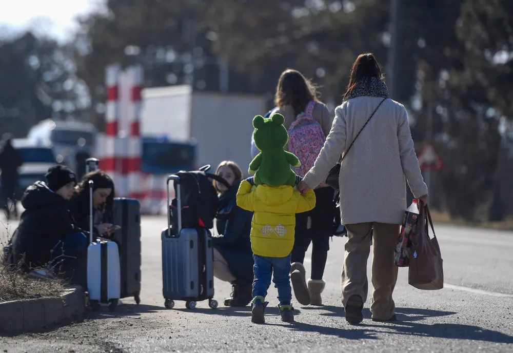 Poliţia de Frontieră: 9.065 cetăţeni ucraineni au intrat sâmbătă în România, în creştere faţă de ziua precedentă