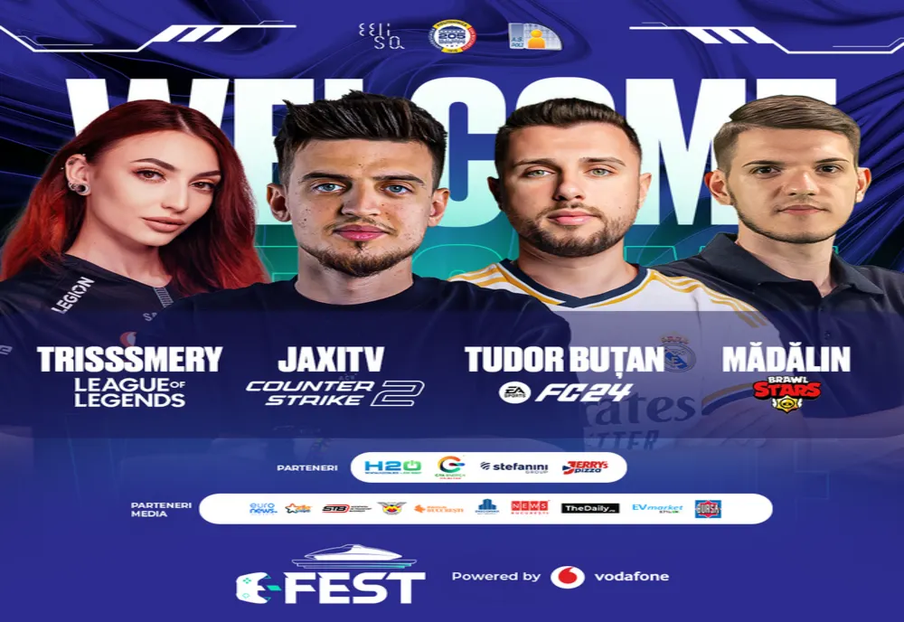 Vodafone caută cel mai bun gamer din România. Peste 1200 de jucători concurează pentru 22.000 euro la Poli E-FEST